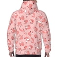 thumbnail image 7 of Fotbe Men's Hoodie with Cute Pink Squirrel Pattern - Kangaroo Pocket Pullover Hooded Sweatshirt, Perfect for Daily Wear, Travel, and Home-XX-Large, 7 of 7