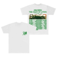 thumbnail image 1 of Adam Melchor "The Diary Of Living" T-Shirt Mode Unisexe à Manches Courtes, Blanc, TTP, 1 of 5