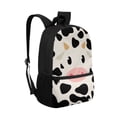 thumbnail image 2 of KUIFORTI Tote Backpack Bookbag Laptop Backpacks Multipurpose Daypack for Boys Girls 17 Inch SchoolBag, Cute Cow White and Black, 2 of 6