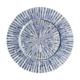 thumbnail image 1 of Plato para cena, plato para aperitivos, bandeja para pasteles, plato para servir para banquetes en casa y eventos Bloques Azul Gris, 1 of 8