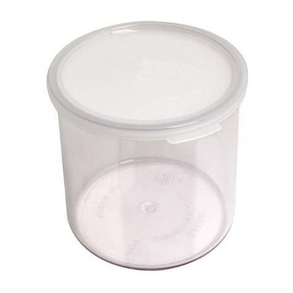 Cambro CCP15152 Clear Plastic 1.5 Qt. Round Crock with Lid