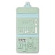 thumbnail image 2 of Sistemas de clavos con estuche de transporte Archivos de pedicura Tijeras para hombres Mujeres Fingerna Suministros de manicura Kit de cuidado personal Verde 16 piezas kenally  HA011806-01, 2 of 7