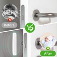 thumbnail image 3 of Decodeary 50piece Wall Protector Door Bumper For Easy Installation Durable Silicone Buffer 1Set, 3 of 6