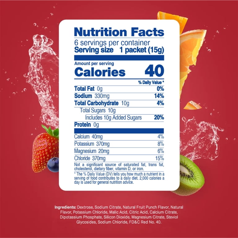 Electrolit Electrolyte Hydration Powder, Fruit Punch, 6 Pack photo 6