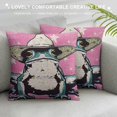 thumbnail image 3 of Chilfamy Funky  Frog Pillows Throw Pillows, Decor Pillow Covers ,Cowgirl Gifts,Cowgirl Pillow,Western Room Decor for Teen Girls, Western Pillows Decorative Throw Pillows, 3 of 5