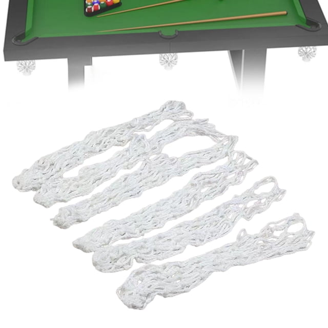 Colaxi 6 Pieces Pool Table Net Pouch Billiards Mesh Bag Billiard Accessories Cotton Replacement Training Billiard Table Net Mesh Bag