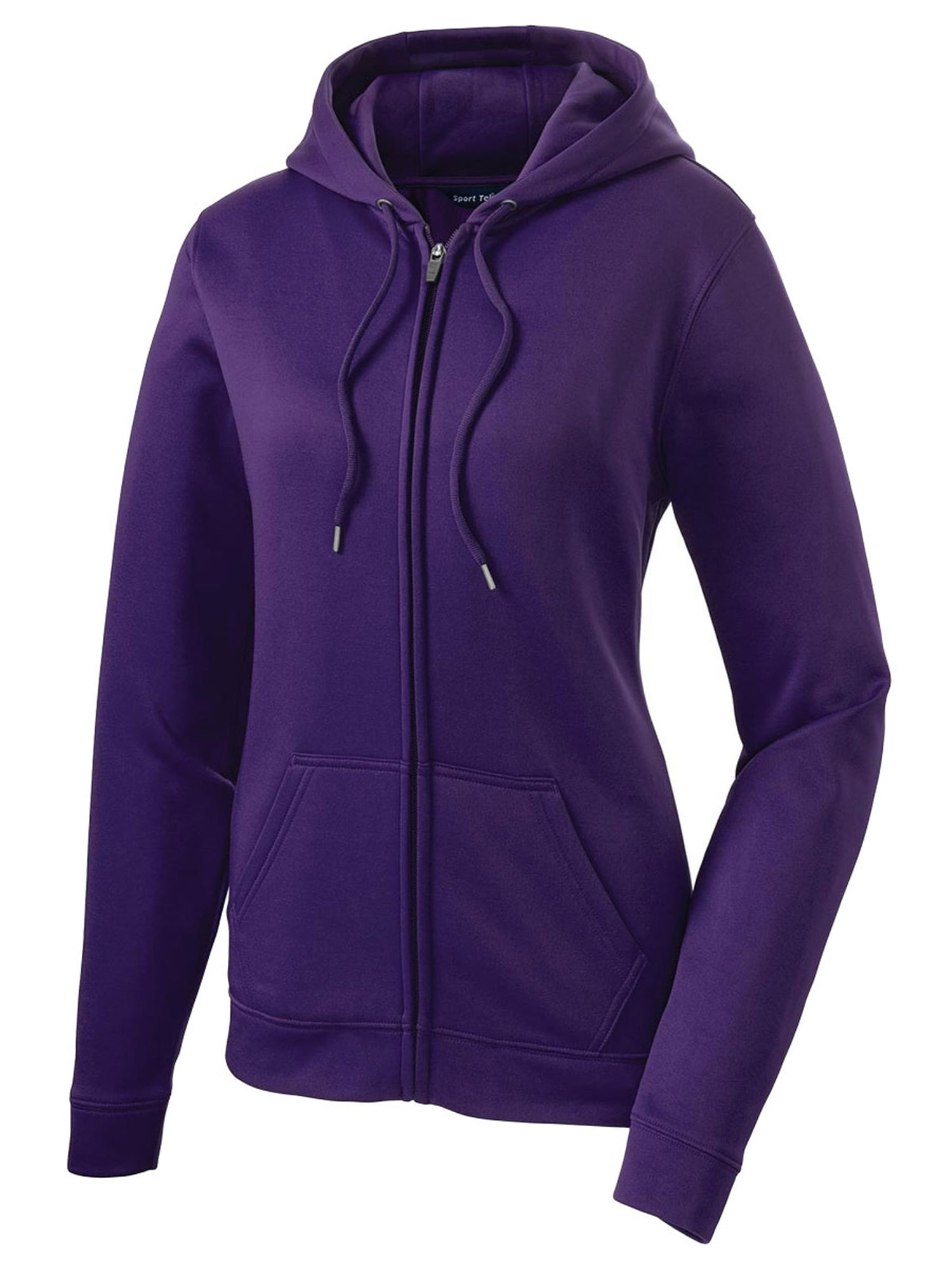 Sport-Tek Women's Fleece Full-Zip Hooded Jacket - Walmart.com