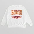thumbnail image 5 of Women's Gameday Couture White Virginia Tech Hokies Oversized Premium Fleece Sweatshirt, 5 of 5