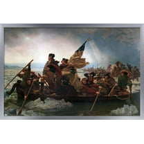 Washington Crossing the Delaware Wall Poster, 14.725" x 22.375", Framed
