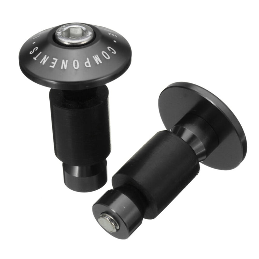 1 Pair Bike Bicycle Aluminum Handlebar Grips Cap Plug Handle Bar Caps End