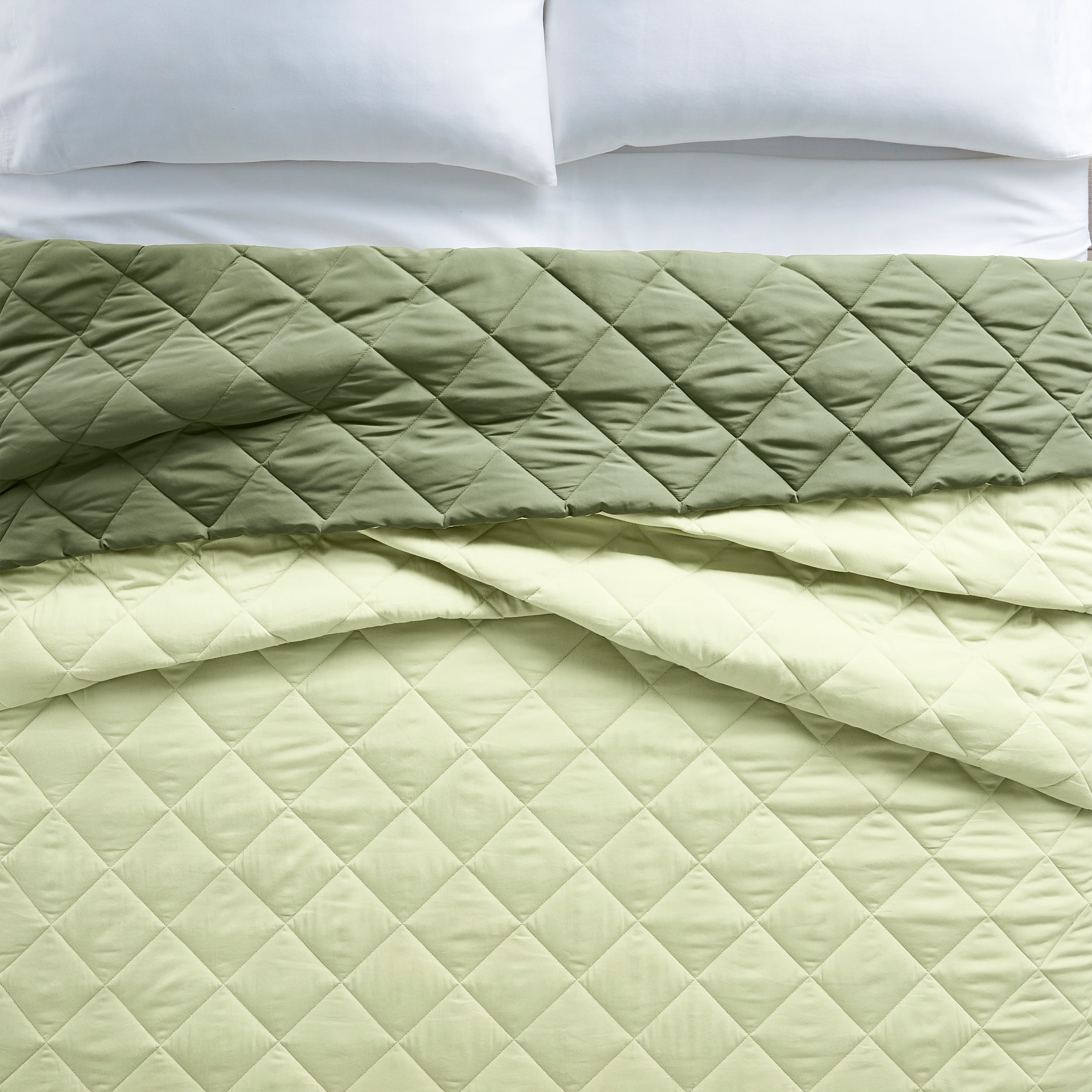 Better Homes & Gardens Down Alternative Comforter, King - Green, Reversible