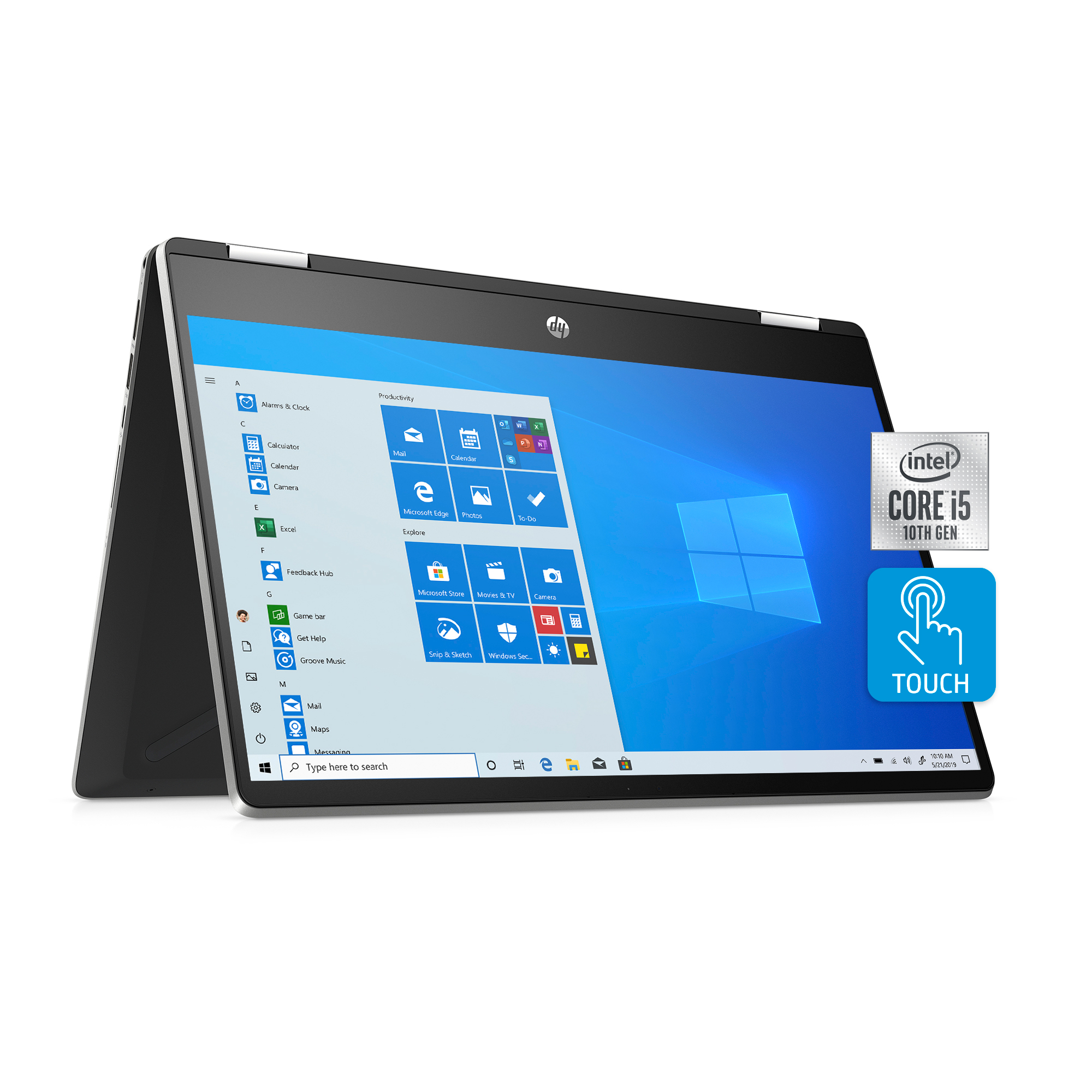 HP Pavilion X360 14-dh2041wm 14″ 2-in-1 Convertible Laptop, 10th Gen Core i5, 8GB RAM, 256GB SSD