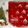 thumbnail image 4 of Fmbmuo Christmas Shower Curtains Waterproof Red Polyester Decorations， Christmas Tree Traditional Shower Curtain 1Pcs, 4 of 6