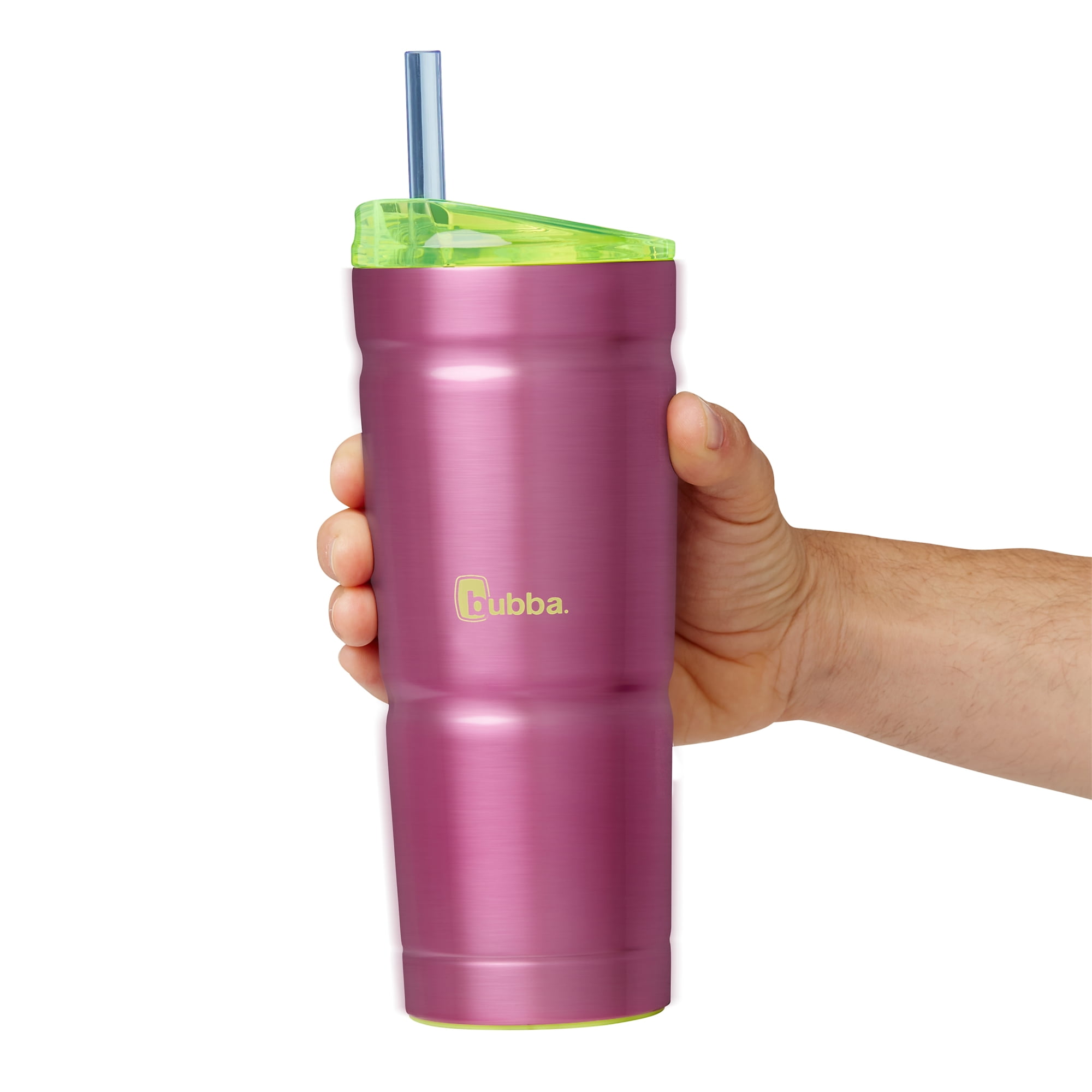 Bubba Envy S Vacuum-Insulated Stainless Steel Tumbler with Lid  and Straw, 24oz Reusable Iced Coffee or Water Cup, BPA-Free Travel Tumbler,  Steel/Island Teal: Tumblers & Water Glasses
