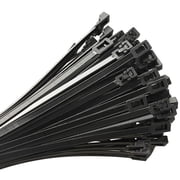 Wideskall 12 inch Releasable Cable Zip Tie 50 Lbs, Pack of 30