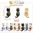 thumbnail image 2 of 1 caja de dijes de gato, dijes de mascota al por mayor, dije de gatito, gato negro, gatito, animal esmaltado, lindos dijes de aleación de mascota mini, 2 of 9