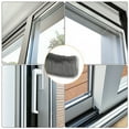 thumbnail image 4 of Adhesive Brush Seal Weather Stripping 7/8" x 3/8" x 36ft for Sliding Sash Door Window Wardrobe Seal, Gray, 4 of 5