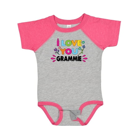 

Inktastic I Love You Grammie with Flowers Gift Baby Girl Bodysuit