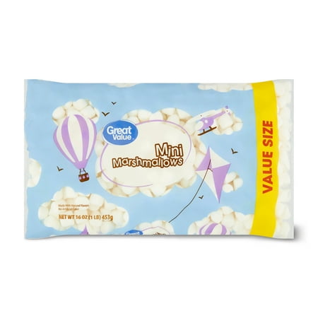 Great Value Mini Marshmallows Value Size, 16 oz
