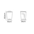 thumbnail image 4 of Bote de Basura Tramontina T-force Pedal 50 Litros Negro, 4 of 4
