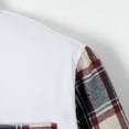 thumbnail image 6 of Summer Clearance Prime BiZtdJrK Men's Casual Polos Shirts 2025 Summer Quick Dry Golf Tennis Shirt Fashion Plaid Block Short Sleeve Blouse Muscle Fit Workout Tops White M, 6 of 8