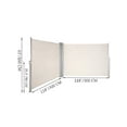 thumbnail image 2 of VEVOR Beige Retractable 63''236'' Awnig-Rugged Full Aluminum Rust-Proof; Patio Sunshine Screen; Privacy Divider; Wind Screen. Longer Service Life, Suitable for Courtyard, Roof Terraces and Pools, 2 of 9