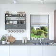 thumbnail image 2 of Ada Home Decor Furniture 4 Tier 33.5" Anthracite Knott Modern Hanging Floating Shelves, 2 of 7