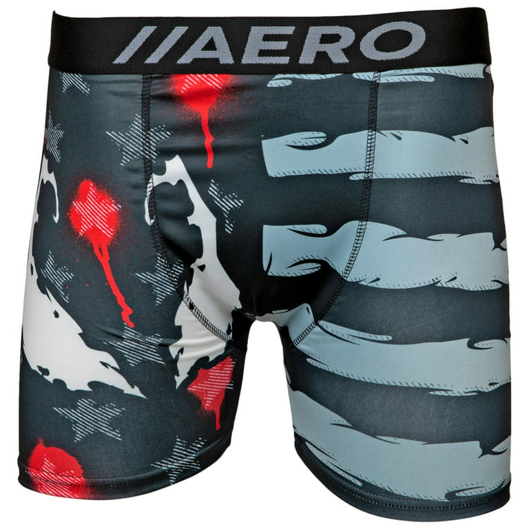 Marvel Venom Eyes Over Flag Aero Boxer Briefs Underwear-Medium (32-34) 