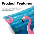thumbnail image 2 of Flamingo Luxurious Velvet Throw Pillow Covers Set of 2 - 16x16, 18x18, 20x20 Inches - Unique Patterns - Ideal for Bed Pillow, Chair Pillow Covers, Throw Pillows for Various Occasions, 2 of 6