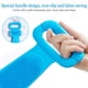thumbnail image 5 of Depurador de espalda para ducha, cepillo corporal de baño súper largo, exfoliante de silicona con mango largo para hombres y mujeres, duradero y fácil de usar (azul) Rojo Verde, 5 of 5