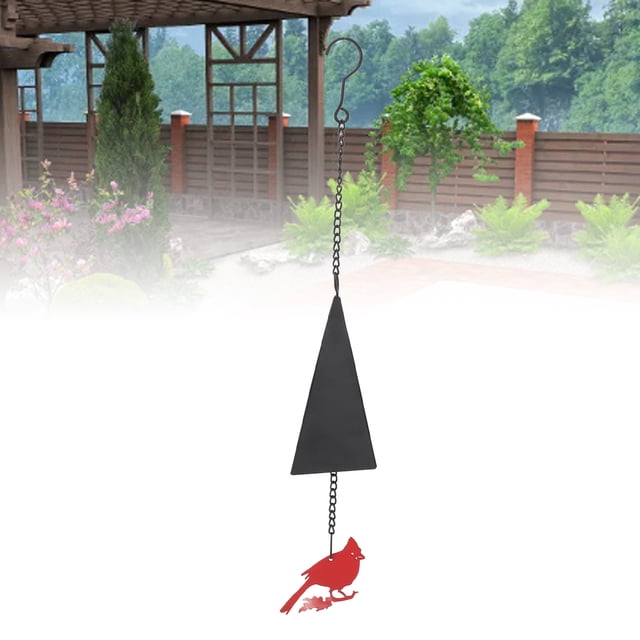 Decoración de Colgante de Campana de Viento de Pájaros, decoración de Campana de Campana de Viento de Pájaro de Hierro Antiader Resistente Al Aire Libre para Aire Libre