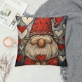thumbnail image 2 of Creowell Valentines Day Pillow Covers Valentine Gnomes Cushion Decorative Throw Pillow Covers Sofa Couch Anniversary Wedding Valentine Home Decor,Multi-Size, 2 of 5