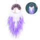 thumbnail image 2 of Decoración De Pared De Plumas Exótica Led Para Colgar En La Pared Artesanía De Plumas Decoración Bohemia Colgadores De Plumas De Pared Simples Adorno Led Bohemio Hecho A Mano Para El Dormitorio Sala Speravity HA026599-02, 2 of 7