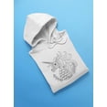 thumbnail image 3 of Unicorn With Patterns Inside Hoodie Women -Image by Shutterstock, Female Small, 3 of 4
