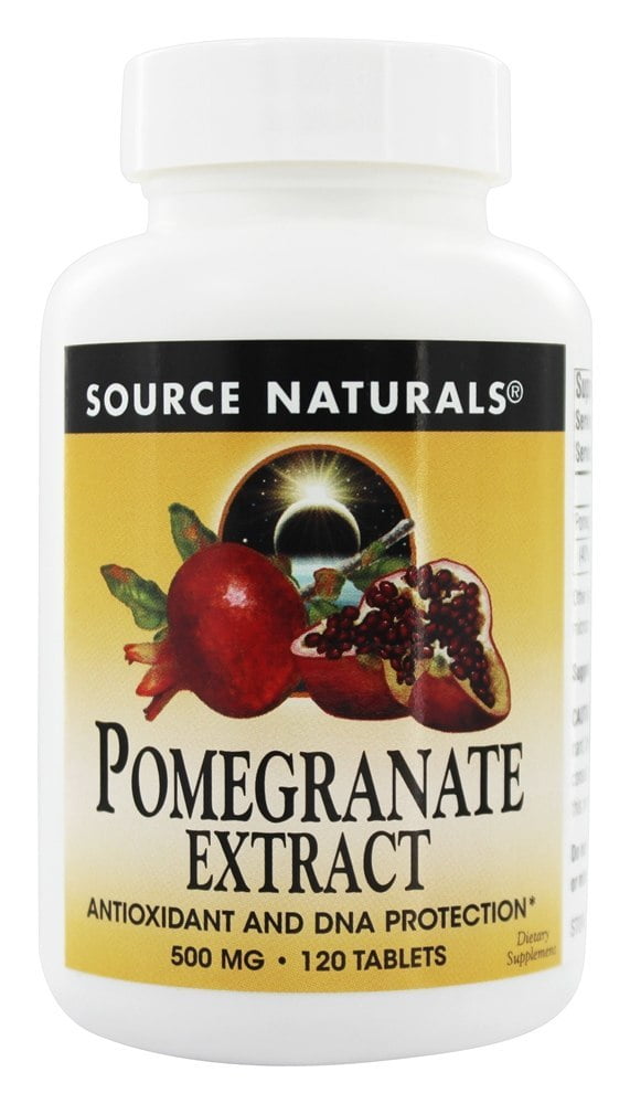 Source Naturals Pomegranate Extract 500 mg. 120 Tablets Walmart