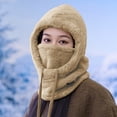 thumbnail image 4 of Kilaqueen Ski Balaclava Face Mask for Women Windproof Winter Warm Neck Cover Helmet Hood Fleece Beanie Hat with Drawstring, 4 of 6