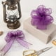 thumbnail image 2 of Cinta Ribbli de organza morada con alambre, 2,5 cm x 20 m, para Navidad, 2 of 4