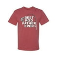 thumbnail image 2 of Wild Bobby, Best Rod Father Ever, Father's Day, Men Graphic Tee, Vintage Heather Red, X-Large, 2 of 4