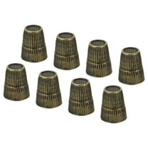 Uxcell Metal Sewing Thimbles, Sewing Thimble Finger Protector, Bronze 8Pcs