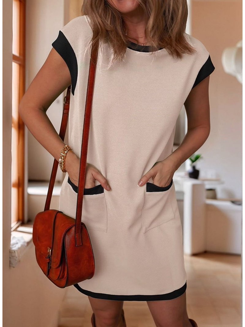 white christmas dresses Small temperament milky apricot color design sense fungus edge waist h –  Lee Nhi Boutique main image 1