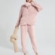 thumbnail image 4 of Conjunto de Pijamas Gibobby Talla Grande Terciopelo Coral para Mujer Cárdigan Cálido Rosa L, 4 of 5