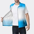thumbnail image 2 of Womens Tank Tops- Sleeveless Vest for Women Fashion Gradient Print Full Zip Lightweight Casual Vest Jacket For Fishing Hiking Travel Light Blue XXXXL, 2 of 5
