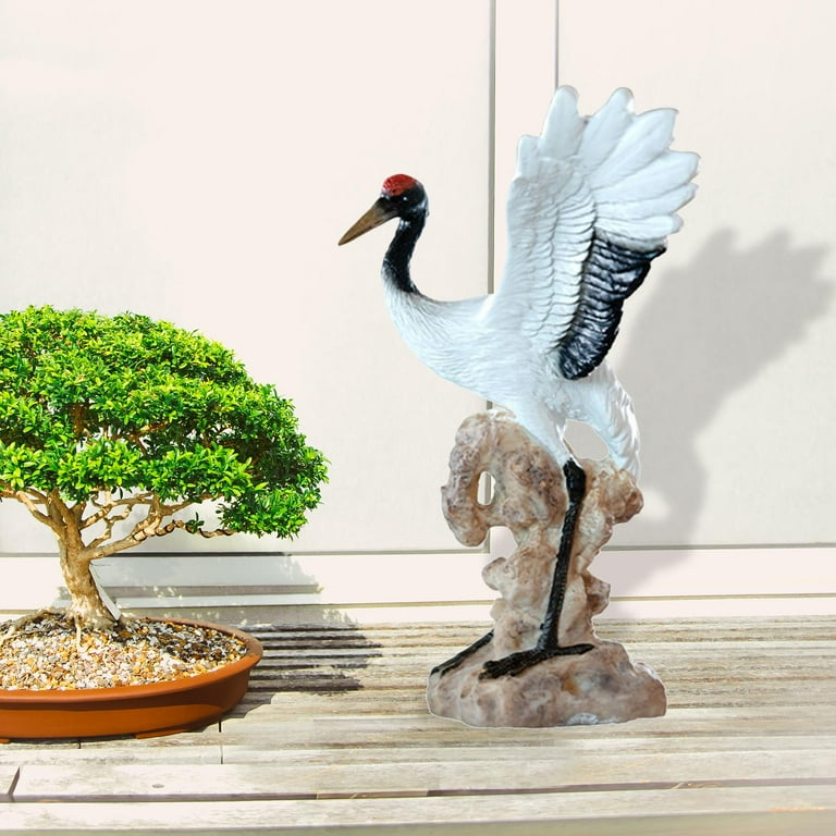 Multipurpose Statues Decoration Crane Chic Gift Collectibles