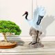 thumbnail image 3 of 2x Estatua Crane Chic Regalo Coleccionables para Balcón, 3 of 5