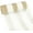 White Khaki Stripe, variant on Mesh Ribbon Rolls, 10 in x 30 ft Craft Mesh for Wreaths, Centerpieces Decorations