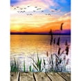 thumbnail image 1 of Pintura digital paisaje atardecer lago pájaros pintura por números sobre lienzo decoración del hogar FLhrweasw Nuevo, 1 of 9