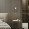 thumbnail image 4 of LNC Tucana 5.9-in W 1-Light Matte Black Modern/Contemporary LED Wall Sconce, 4 of 14