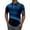 Blue, variant on JLFKNG Summer Polo Shirts For Men Oversized Short Sleeve Shirt For Men Summer Casual Striped Printed Fashion Business Slim Fit Shirt Tops Buttons Up Comfy Mens Clothes