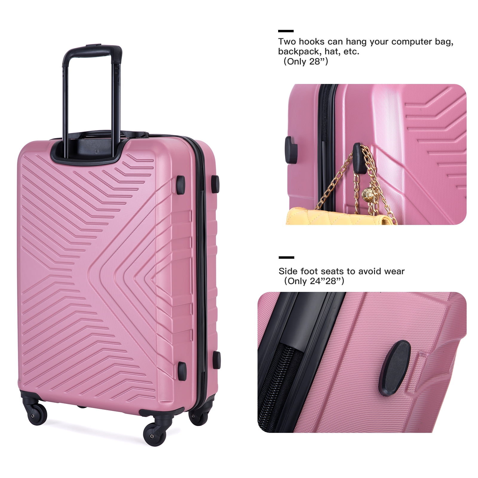 新発売 Hardshell Piece 3 Travelhouse Luggage Hardside Set その他