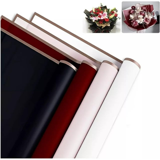 Impermeable Hojas Papel Coreano Para Ramosbouquet Floral, para Envolver Flores, Papel Regalo Floral Impermeable, Suministros Ramo Floristería, Envases flores para el día de San Valentín (160p)
